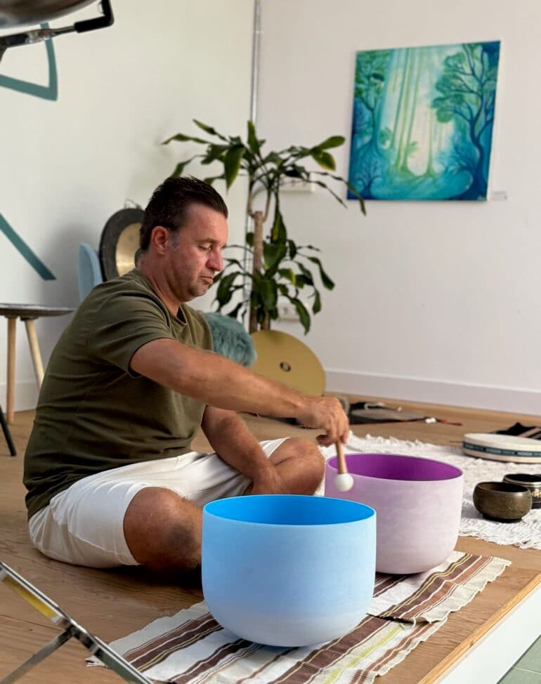 Sound Bath session at the WIP Meditation Center